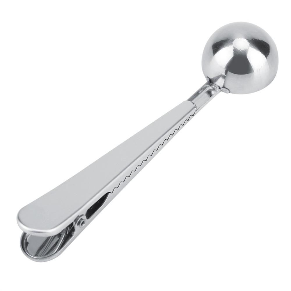 Rustless Steel Bag Clip Colorful Measuring Utensil Smooth Measuring Spoon Milk Portioning