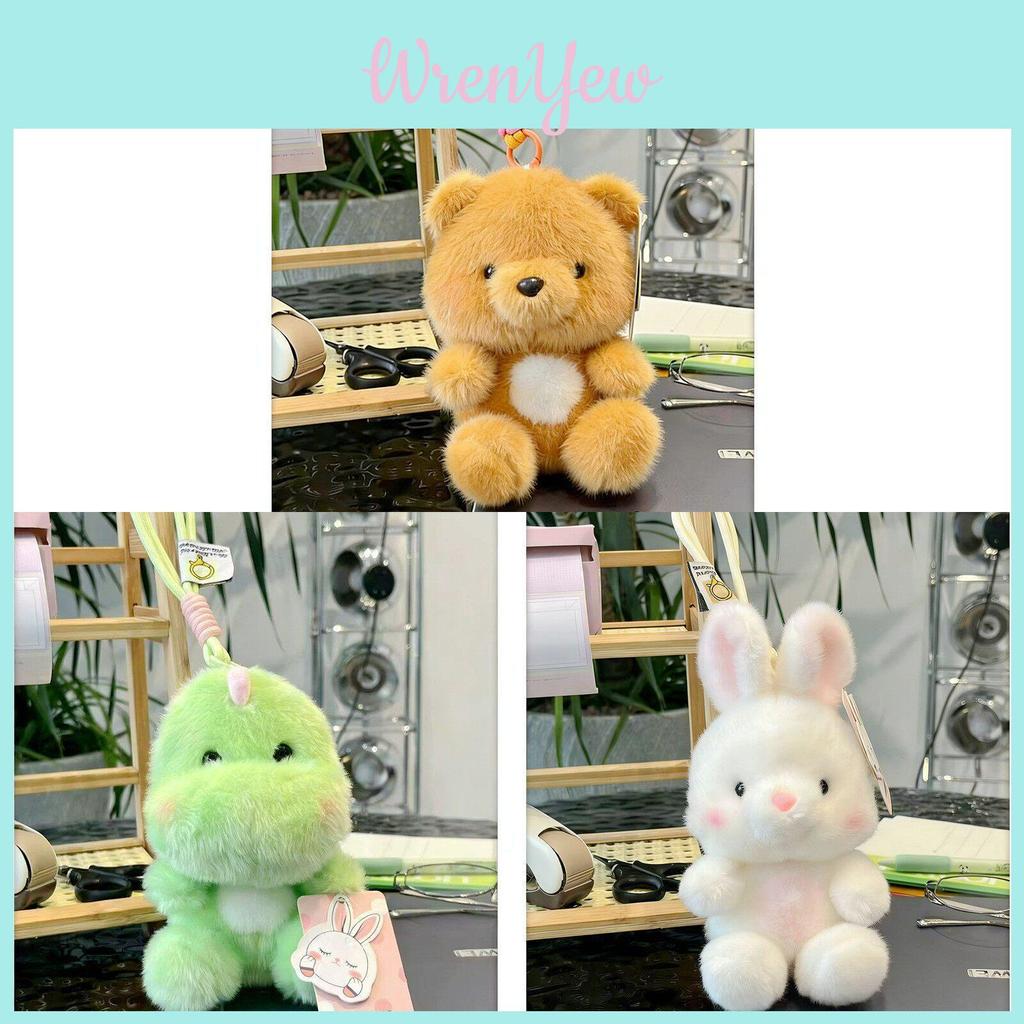 Cute Plush Bunny Doll Pendant For Girls Gift Soft Toy Keyring Accessory