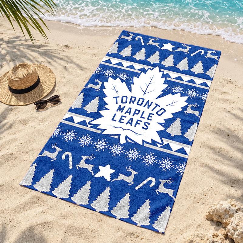 Toronto Maple Leafs Beach Towel Quick Dry Sand Free Lightweight Beach Towels for Travel Swimming Camping