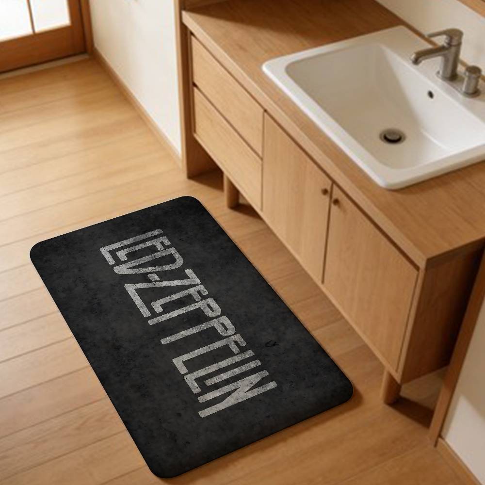 Classic Band L-Led Z-Zeppelin Hallway Carpet Retro Multiple Choice Living Room Kitchen Rug Non-Slip Welcome Rug