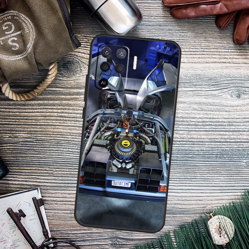 Back to the Future DeLorean For OPPO A74 A94 A54 A58 A78 A98 A16 A76 A96 A15 A17 A77 A5 A9 A52 A72 A79 A57S A53S Case
