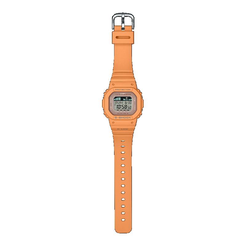 Casio Мужские кварцевые часы GLX-S5600-4 из смолы, водонепроницаемые 200 м, ударопрочные, с будильником