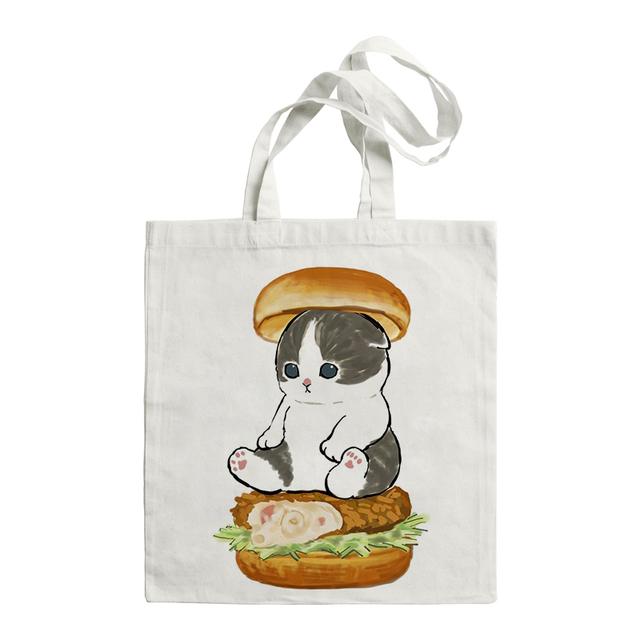 Kawaii Cat Tote Сумки Для Женщин Холщовые Сумки Большой Емкости Женский Покупатель Сумка Сумки На Ремне Симпатичные Аниме Покупки Хлопковая Сумка
