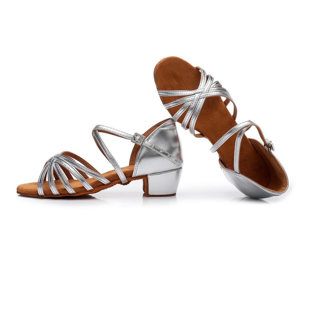 Туфли латина из атласа для девочек, низкий каблук, туфли для бальных танцев, взрослые туфли для танго и сальсы для практики, туфли для латиноамериканских танцев для малышей для выступлений