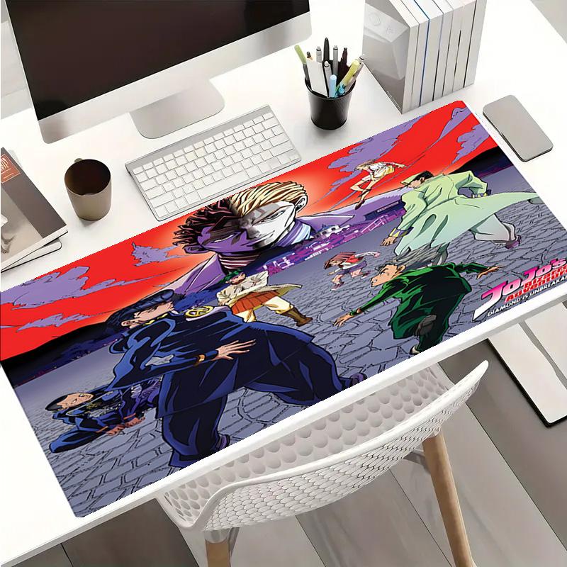 Коврик для мыши JoJo's Bizarre Adventure - Нескользящая резиновая основа, Гладкая поверхность для работы, игр, офиса и дома, Настольный коврик для мыши