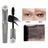 Mascara Thick Eyelashes Fiber Lengthening Waterproof Mascara Hypoallergenic Soft Full Lashes  Mascara Black