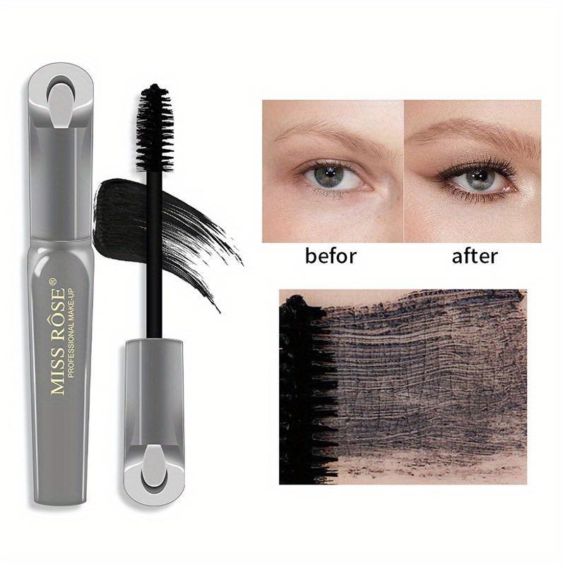 Mascara Thick Eyelashes Fiber Lengthening Waterproof Mascara Hypoallergenic Soft Full Lashes Mascara Black