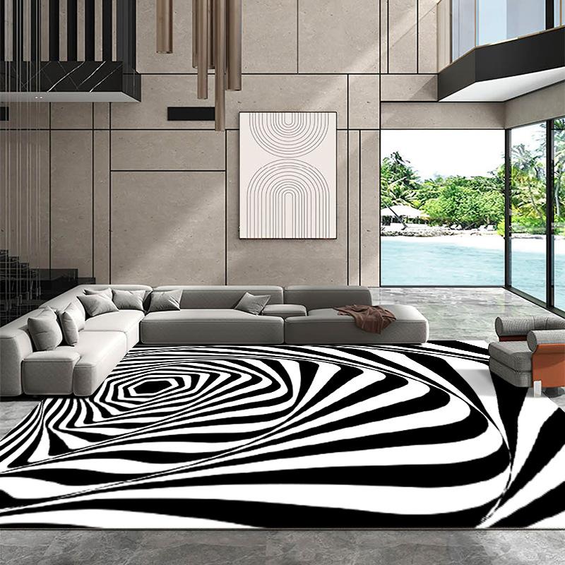 3D Vertigo Visual Whirlpool Carpet Living Room Sofas Decoration Bedroom Bedside Rug Creative Anti-skid Kitchen Balcony Floor Mat