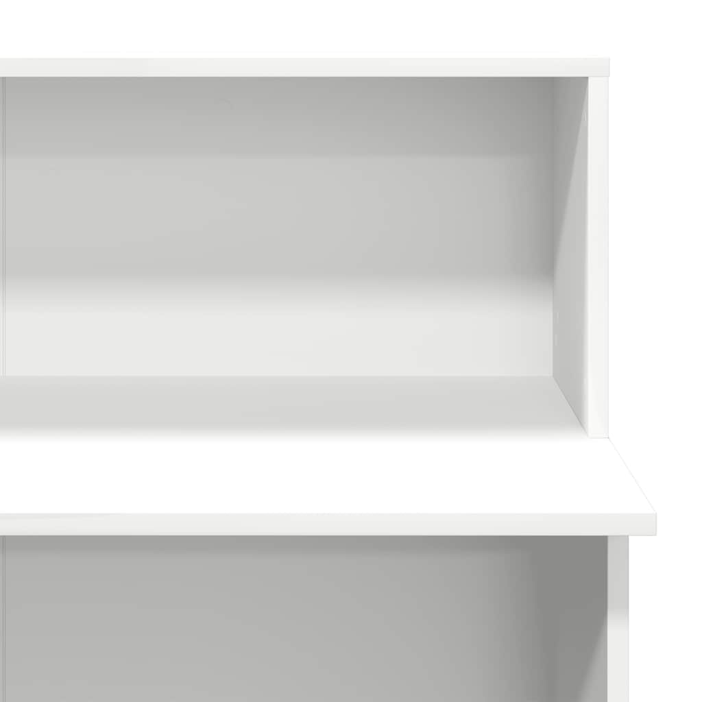 Reception Desk White 100 x 50 x 103.5 cm Engineered Wood