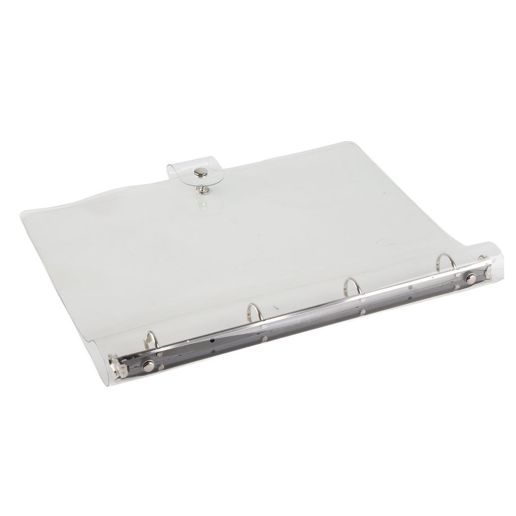 Transparent Binder Cover Snap Design Wear Resistant Eco Friendly PVC Budget Binder for School