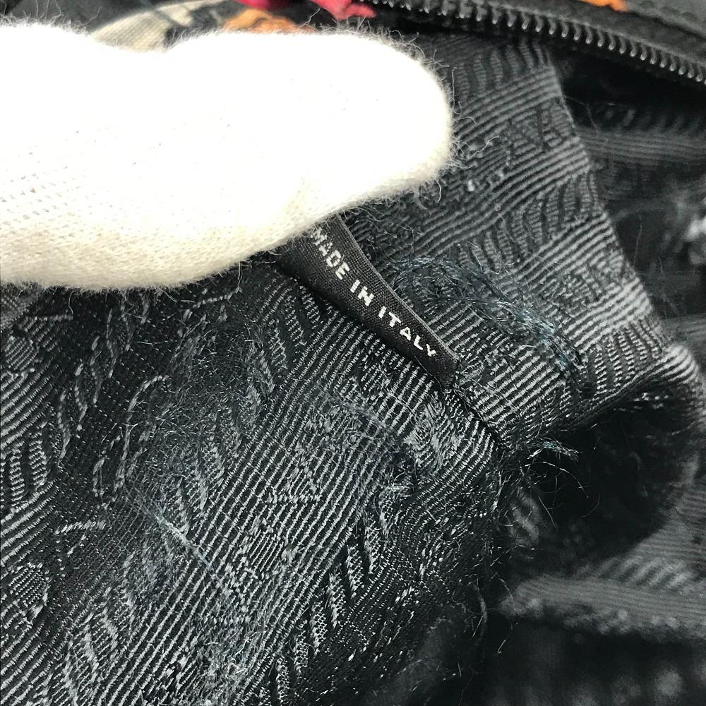 Prada Логотип в виде треугольника с цветочным узором Сумка через плечо, сумка 2-в-1, сумка-тоут