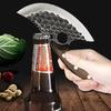 WXCOO Stainless Steel Kitchen Knives Handmade Forged Cleaver Boning Knife Fruit Vegetable Cutter Utility Knife DIY Bottle Opener
