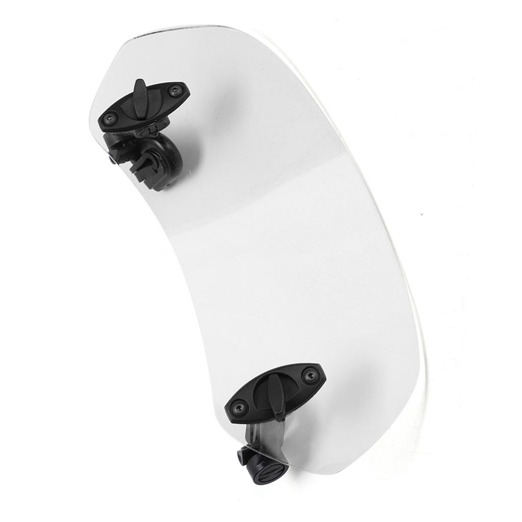 Universal Motorcycle Adjustable Clip On Windscreen Wind Deflector Windshield Accessories