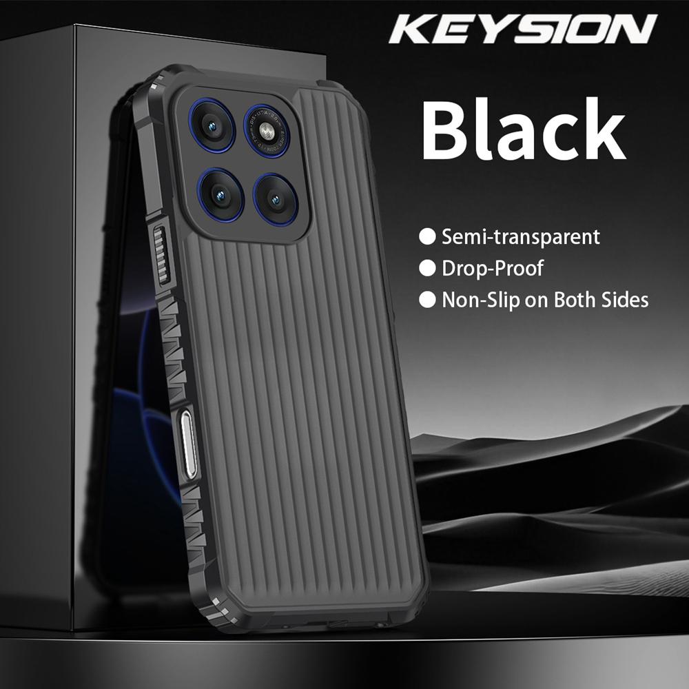 KEYSION Противоударный чехол повышенной прочности для Motorola Edge 50 60 Pro 5G Полупрозрачная матовая задняя крышка для MOTO Edge 60 50 Fusion