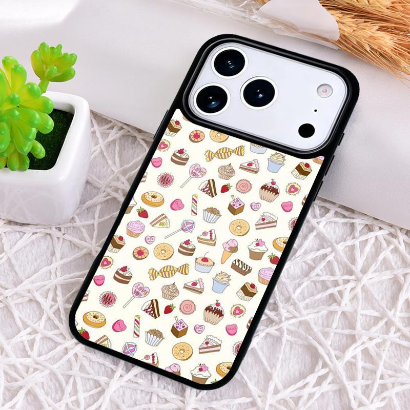 Шоколадные пирожные Эклеры Сладкий чехол для телефона для iPhone 17 Air 16 15 11 12 14 13 Pro Max Ударопрочный чехол