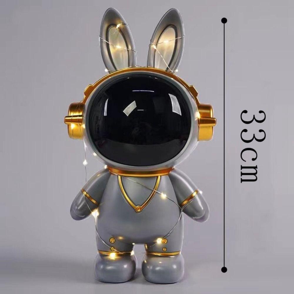 Large Capacity Astronaut Savings Bank With Light Space Rabbit Savings Bank Children/Kids