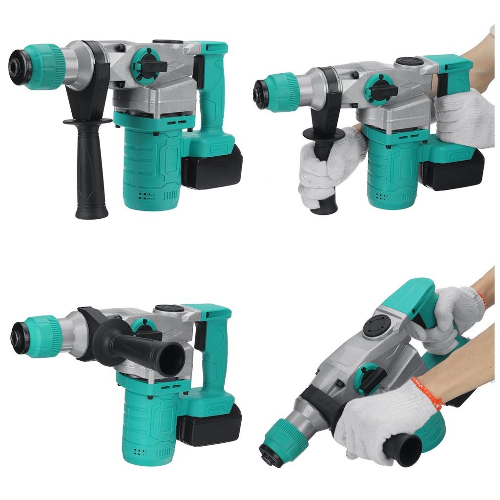 2 In 1 Electric Impact Drill Rotary Hammer Brushles Cordless Hammer Electric Drill for 18V Battery