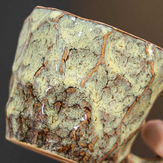 Керамическая кофейная кружка 270 мл Большая чайная чашка Новинка Минеральная форма Декоративный тамблер Уникальный домашний декор Подарок для любителей кофе