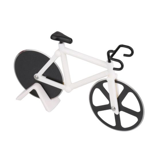 Bicycle-Shaped Pizza Cutter with Dual Wheels Stainless Steel Cake Dough Slicer