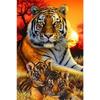 Tiger Diy Handmade Diamond Painting Full of Diamond Mosaic Art New Cross-stitch Zodiac Tiger Living Room Porch Vertical Diamond Crystal