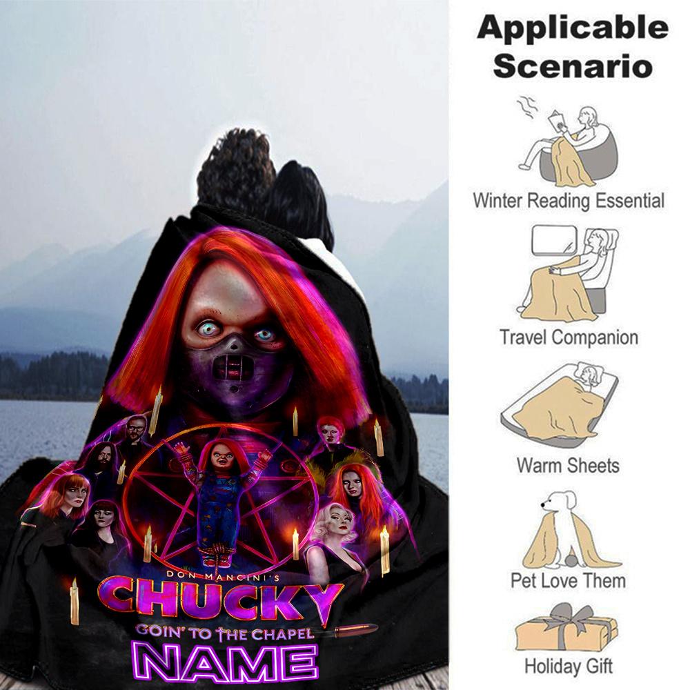 Chucky Goin To The Chapel Name Blanket With Personalized Name Comfortable All Seasons Suitable For Sofas Beds Travel Camping And Office