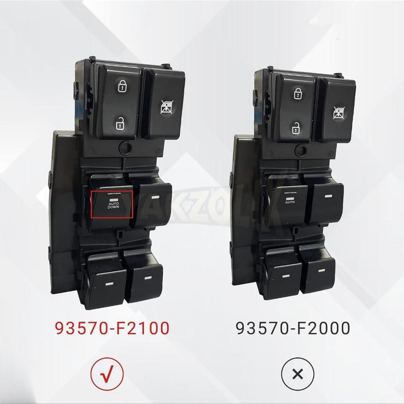 For Hyundai Elantra 2017 2018   Left Driver Side Master Power Window Control Switch Auto Down Car Parts 93570-F2100