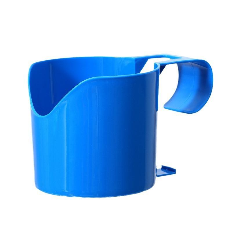 1pcs Poolside Cup Holder Outdoor Storage Rack for Swimming Pool, Hanging Holder for Drinks and Beer Cups
