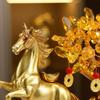 Декоративная скульптура лошади, смоляное украшение, стоящая фигурка, оригинальный символ богатства и