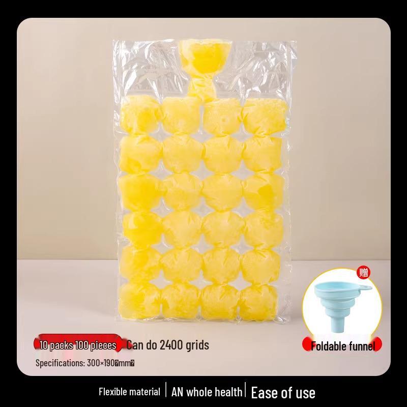 Самозапечатывающаяся одноразовая форма для льда - Съедобный пакет для кубиков льда со вкусом маракуйи