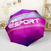 Racing Spirit In Every Lap Portable Automatic Umbrella Compact 8-Rib Lightweight Lightweight All-Season Travel Compact Folding Umbrella