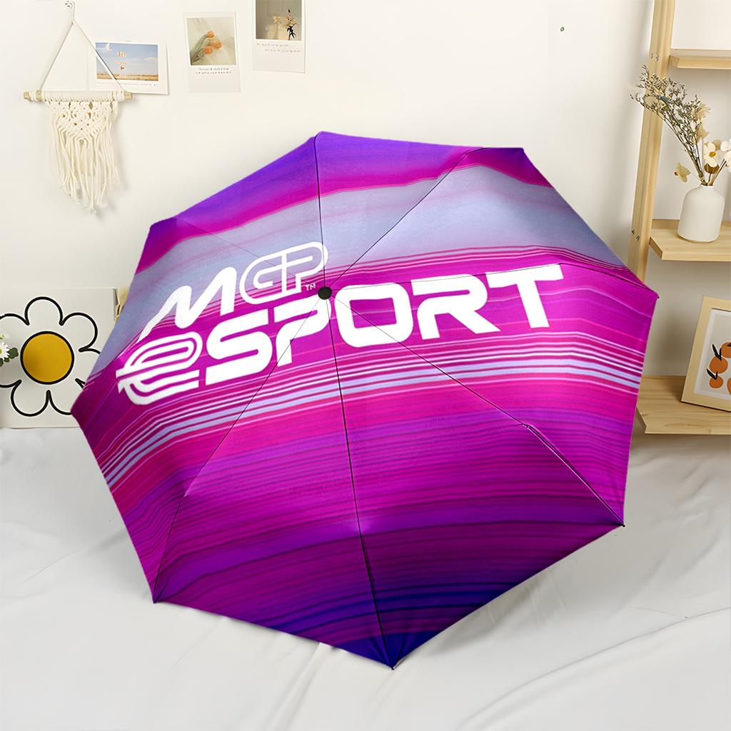 Racing Spirit In Every Lap Portable Automatic Umbrella Compact 8-Rib Lightweight Lightweight All-Season Travel Compact Folding Umbrella