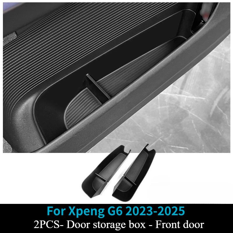 For Xpeng G6 2024 2025 Under Seat Storage Box Car Accessories Drawer Type Organizer Storage Front Seat Lower Box Case Parts
