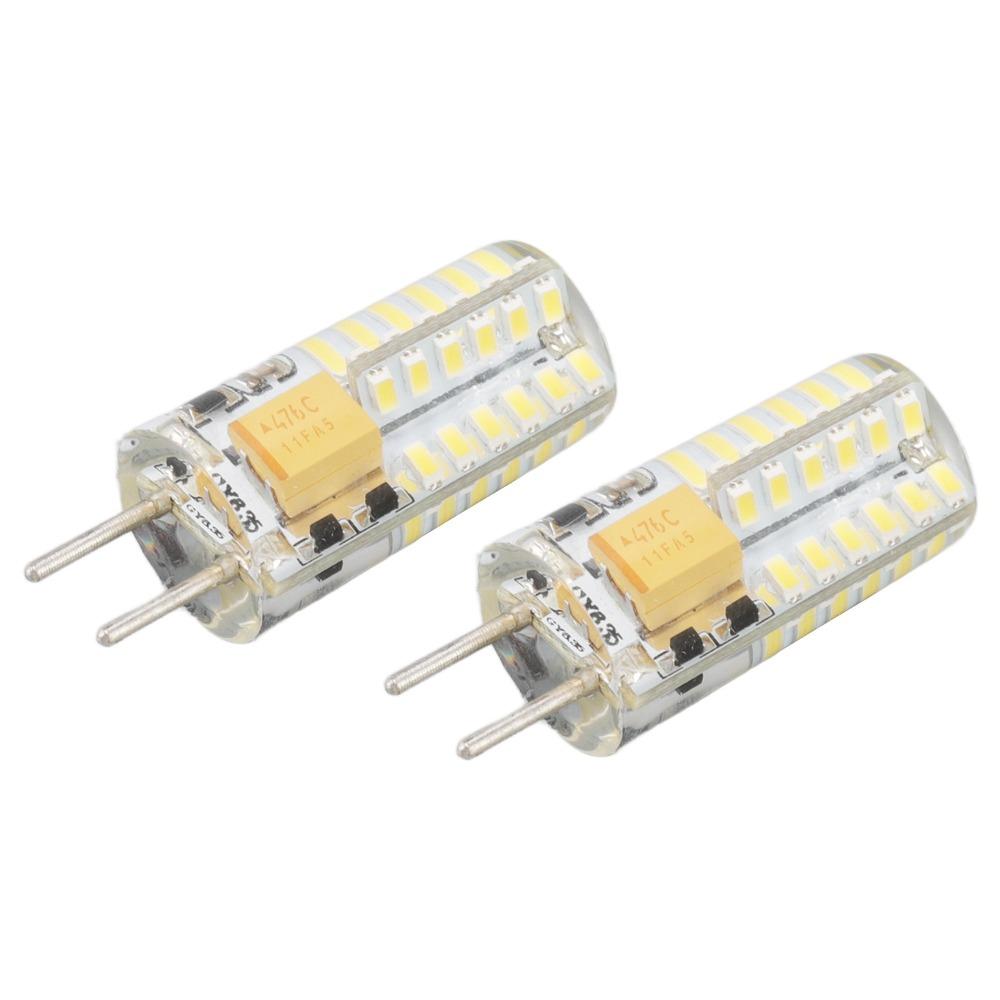 2pcs 12V GY6.35 Bulb 6000K Dimmable LED Bulb Durable LED Corn Bulb Ceiling Fixture