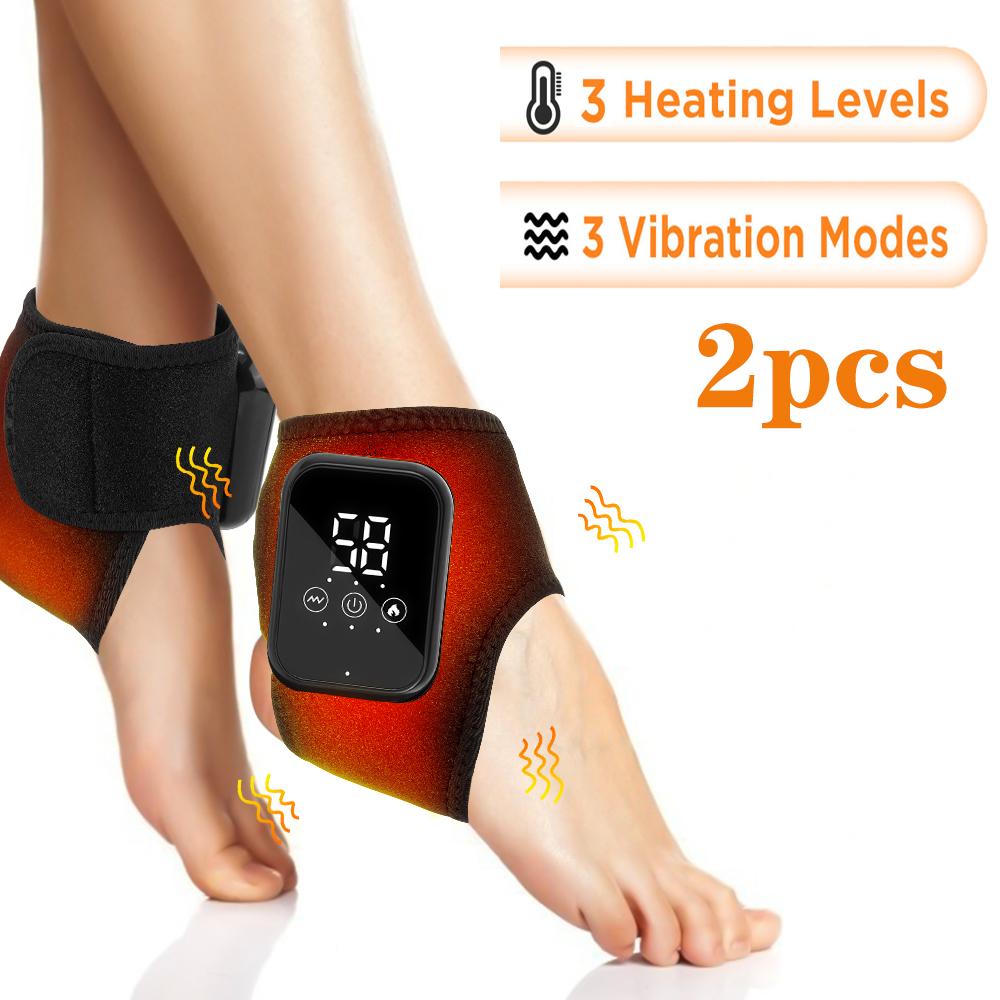Electric Heating Wrist Guard 5 Levels Hot Compress Massage Wrist Brace Ankle Wrap Hand Foot Protector Rechargeable Wristband