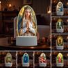 Guadalupe Virgin Prayer Lamp USB Powered Warm Light Soft Glow Catholic Night Light LED Religious