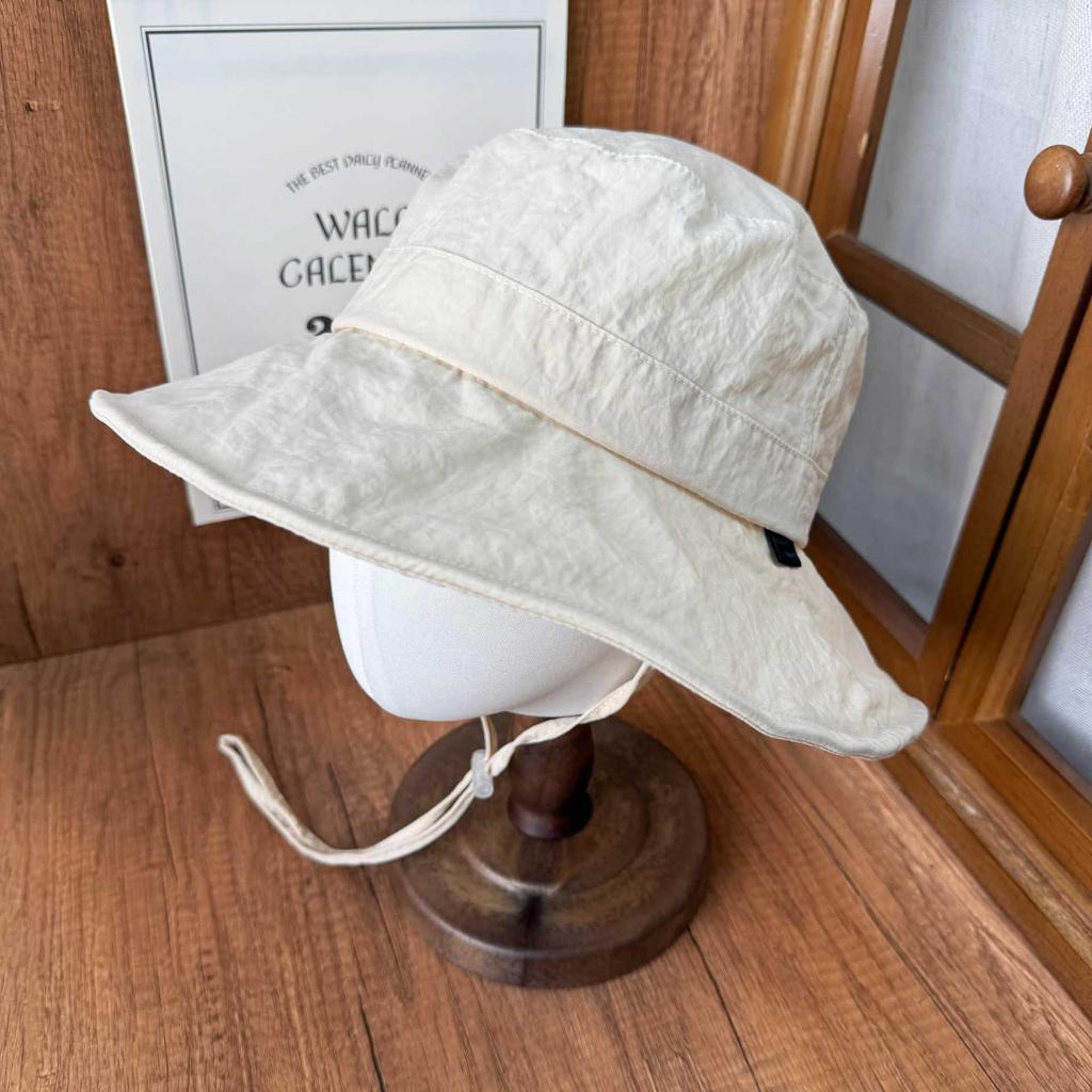 Ice silk sunscreen bucket hat women's summer big brim cover face small face outdoor waterproof quick-drying sun hat UV protection