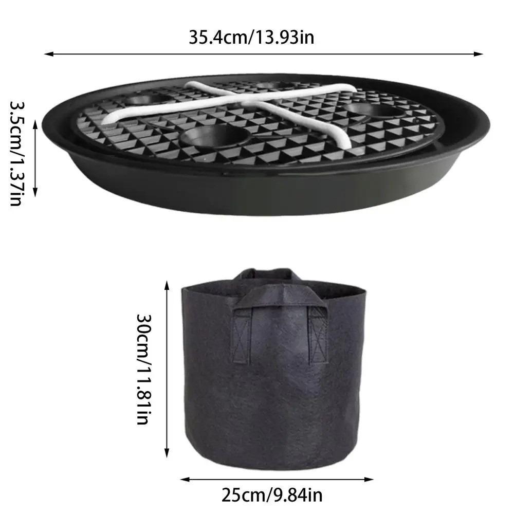 Breathable Self Watering Plant Tray Adjustable Flowerpot Mat Plant Grow Bags  Greenhouse