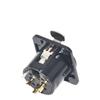1Pcs Alloy Plastic 3Pin XLR Connector Studio Audio Mixer Panel Mount Audio Jack  Audio DIY Repair