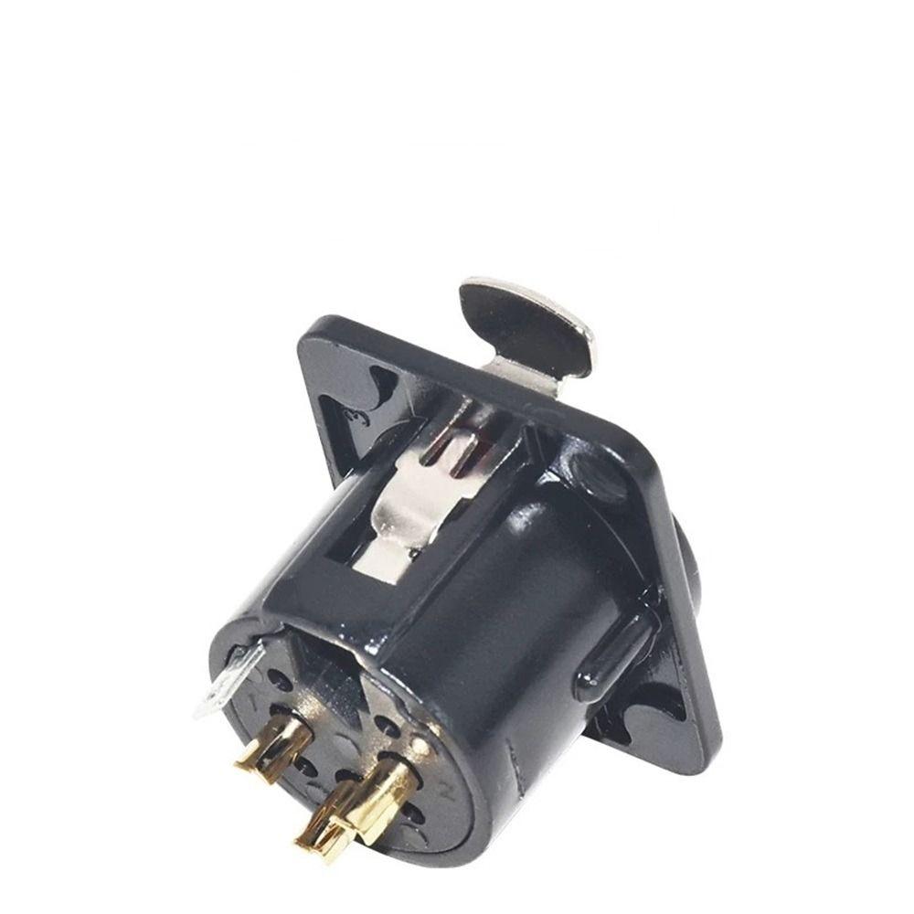 1Pcs Alloy Plastic 3Pin XLR Connector Studio Audio Mixer Panel Mount Audio Jack Audio DIY Repair