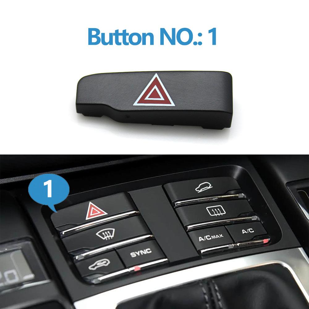 Central Console Harzard Light Door Lock Air Conditioner AC Control Buttons For Porsche Cayenne 7P5 Panamera 970 Macan 95B