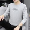 Winter Korean Version of The Long-sleeved T-shirt Men's Pullover Youth Daily Slim Type Letters Long-sleeved Bottoming Shirt