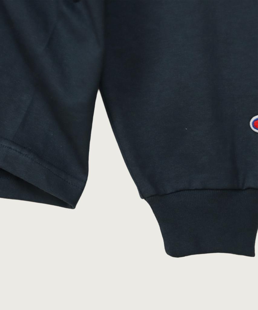CHAMPION T1011 Heavyweight Raglan Long Sleeve T-Shirt Navy (Made In Usa)