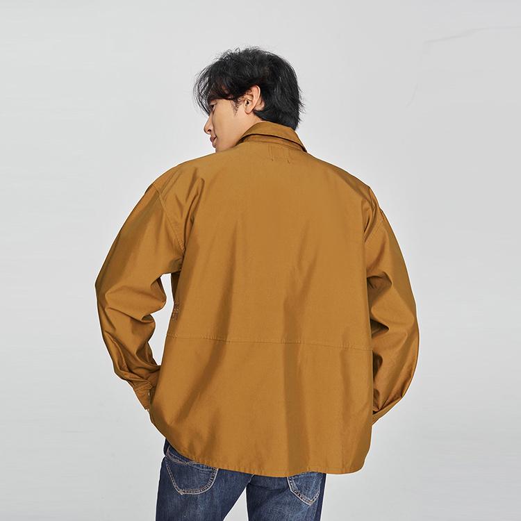 Lee Shirts Men's Brown Lapel Moderate Straight Fit LMT010319207690A07959