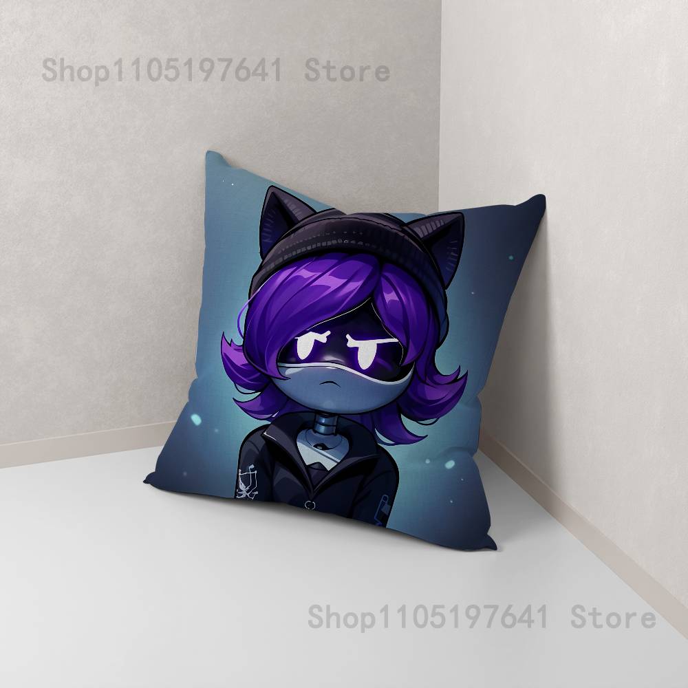 M-Murder Drones UZI Pillow Case Plush Pillow Cases Home Decoration Pillow Cover for Sofa Bed Chair Living Room