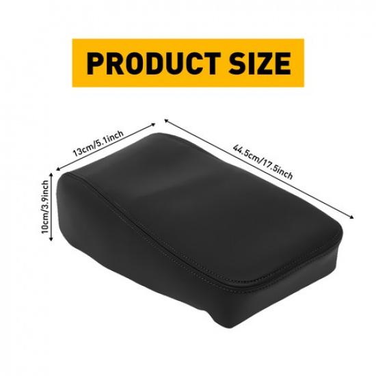 Leather Center Console Lid Armrest Cover Black Fits For 2013-2018 Toyota Avalon