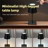 Перезаряжаемая настольная лампа, 3 уровня яркости, сенсорный переключатель, светодиодная ночная лампа, защита глаз, энергосберегающая, настольная лампа на высокой ножке