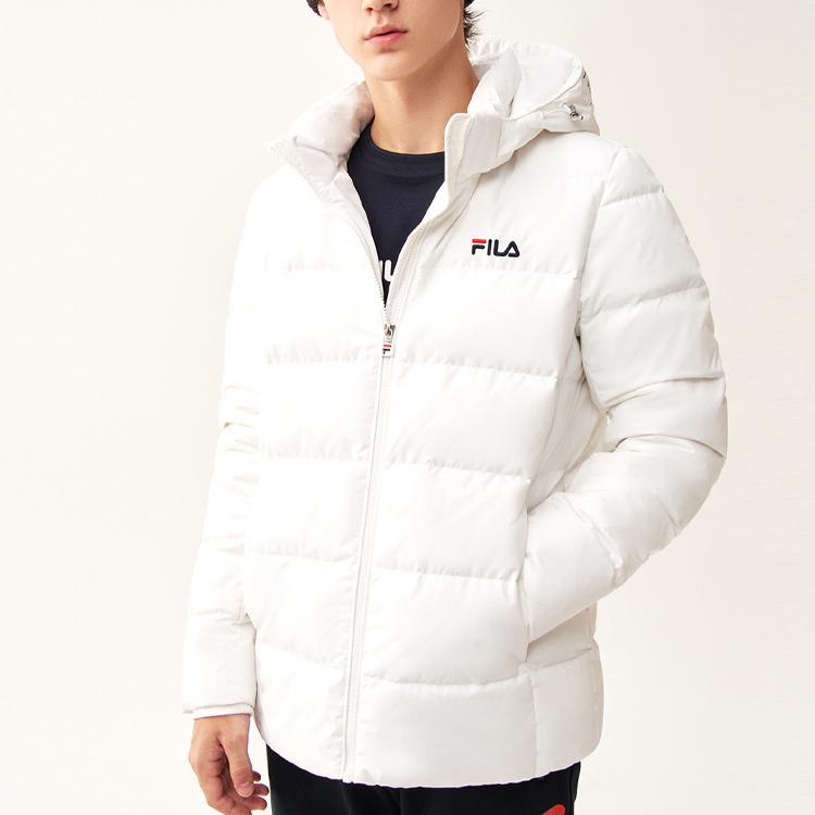 Fila Пуховики Мужские Белые С капюшоном Умеренные Другие F61M048921FWT