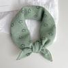 Cute Cotton And Linen Children'S Scarves Thin Silk Scarves For Boys And Girls Small Square Scarves For Babies Triangular Drool Bibs For Babies