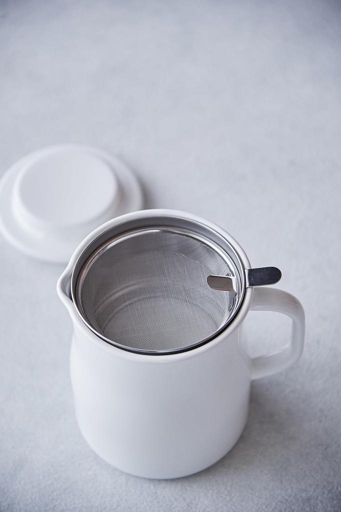 Эмалированная жаропрочная кастрюля для масла Nodahoro 800 мл, сделано в Японии, Lokapo White NOL-800