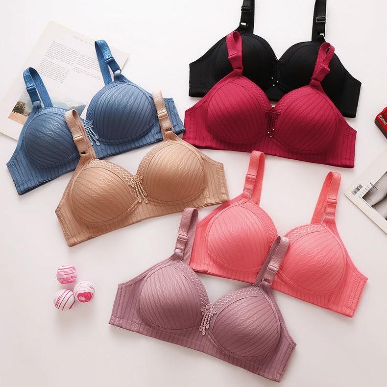 Женский бюстгальтер без стального кольца, нижнее белье с тонкой чашкой и регулируемым плечевым ремнем